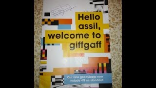 اثبات وصول card sim giffgaff+مميزاتها