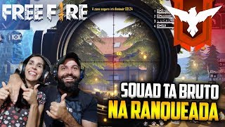 ?FREEFIRE AO VIVO! SQUAD SÓ RANQUEADA BRUTAL FOCO É DESAFIANTE? #freefire #aovivo