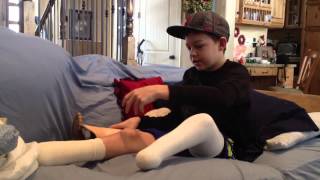 How I put on my leg.....3/12/13