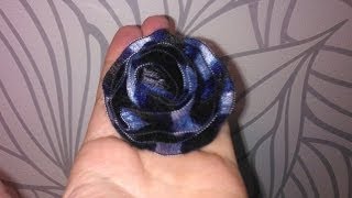 Цветок Роза крючком из пряжи рюши Crochet ruffle yarn roses
