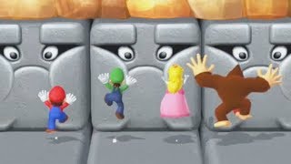 Mario Party 10 MiniGames - Mario Vs Luigi Vs Peach Vs Donkey Kong (Master Cpu)