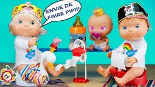 PEPPA PIG apprend à mes bébés à utiliser le pot ! Mon bébé Malo ne veut pas faire pipi au pot