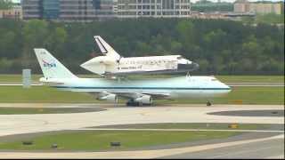 Space Shuttle Discovery Landing at Dulles International Airport - April 17, 2012