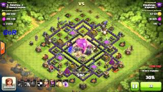 Атака шарами Clash of Clans 6 lvl против ПВО 7 lvl на 100% Тактика
