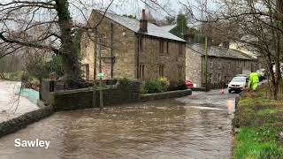 Storm Ciara Ribble Valley - River Ribble - 9th February 2020