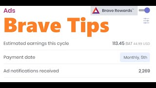 Increase Ads on Brave Browser Rewards: Tips (Free Money)