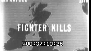 P-38 GUN CAMERA FILM, FIGHTER KILLS OVER EUROPE