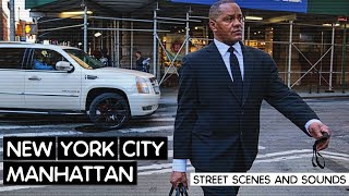 Spring in Manhattan. NYC street scenes and sounds