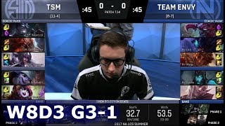 TSM vs Team EnVyUs | Game 1 S7 NA LCS Summer 2017 Week 8 Day 3 | TSM vs NV G1 W8D3