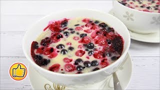 Ягодный Десерт (Клафути) за 4 Минуты в Микроволновке | Юлия Ковальчук
