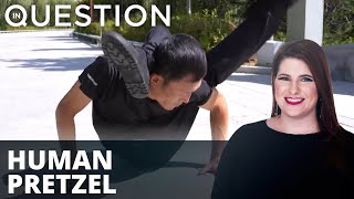 Watch: Human pretzel goes viral on social media