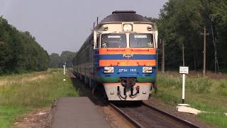 [БЧ] Дизель-поезд ДР1А-155 на о.п. Батча / [BCh] DR1A-155 DMU at Batcha stop