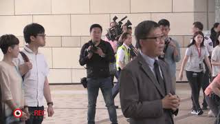 10apr2019 西九龍裁判法院 0830(佔中九子被控公眾妨擾罪一案)佔中九子進入法院情況