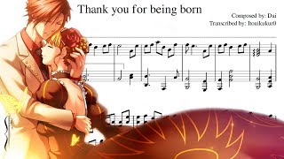 Thank you for being born - Umineko no naku koro ni [Piano Transcription]