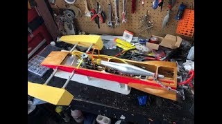 Vintage Nitro Boat Build Overview- Dumas Hawk with Ops .40 Engine