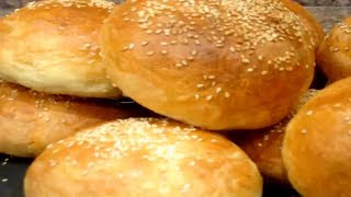 Булочки для бургеров   Вкусный рецепт  /  Burger buns Recipe  buns