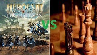 #2. Герои 3 Меча и Магии баттл Шахматы. Heroes 3 новый замок Причал!!! и игра на chess.com