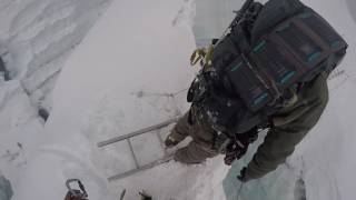 2016 May Island Peak 1st Crevasse Ladder