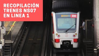 Metro de Santiago | Recopilación de trenes CAF NS-2007 en estaciones de L1