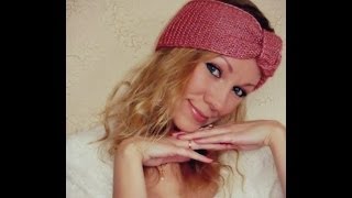 Вяжем спицами стильную повязку-чалму