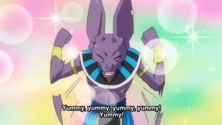Lord Beerus Taste The Delicious food Of The Universe