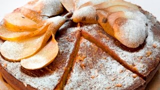 Сметанно-сливочный пирог с грушей | Теле-теле-тесто