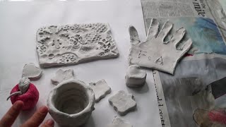 HOW TO USE AIR DRY CLAY | Fatema's Art Show