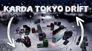 EURO TRUCK SİMULATOR 2 ONLİNE - KARDA YANLAMAK (MOD)
