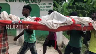 Haiti: Buildings razed to the ground following earthquake that killed more than 300