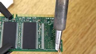 Solder 54pin ram chip with hotair only
