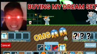 "BUYING MY DREAM SET!" OMG + (MY NEW SET!!) - Growtopia