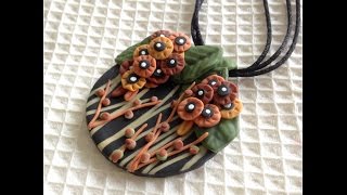ARTISCAPE:  Lalique Inspired Polymer Clay Pendant