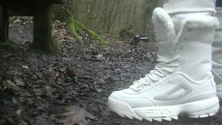 FILA AND BUFFALO BOOTS super wet et super muddy