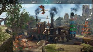 GeForce GT 1030 -- Intel Core i3-4160 -- Middle Earth Shadow of War Benchmark