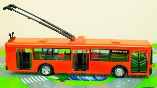 Обзор машинок для детей. Тролейбусс. Игровой набор Автопром. Overview cars for children.