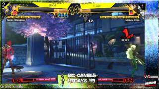 Persona 4 Arena - BGF5 - GF - Bond (Naoto) vs T-Loc (Mitsuru)