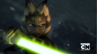 Ahsoka Tano Peleando Contra Un Death Watch Serie Star Wars Clone Wars Brutal!!!.VOB