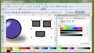 20 Inkscape, Teil 3, Füllung, Farbverlauf, Muster, Konturlinie