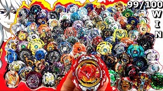 REVIVE PHOENIX vs 100 BEYBLADES - The BEST BEY vs ALL the BURST BEYS! BIGGEST EPIC BATTLE!