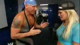 Ashley massaro and Vito Backstage