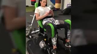Kendra Lust workouts in  gym