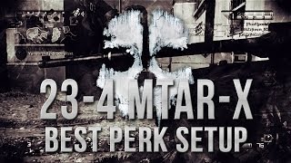 COD Ghosts - Best Rushing Perks Class Setup | [MTAR-X 23-4] Ghosts SnR Gameplay