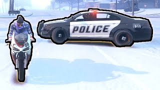 НОВОГОДНЯЯ ПОГОНЯ ОТ ПОЛИЦИИ НА МОТОЦИКЛЕ ГТА 5 ОНЛАЙН █ GTA 5 ONLINE