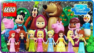 ♥ Best 10 Home of Princess Lego Cartoons (Masha and the Bear, Frozen, Mickey, Donald Duck...)