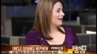 YouTube video: Boy spanked with belt
