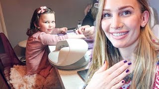 5 year old girl goes to the spa
