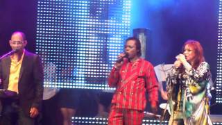FELIX CUMBE CON ANIBAL BRAVO E ILEANA REYNOSO EN FESTIVAL DEL MERENGUE