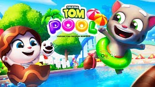 ГОВОРЯЩИЙ ТОМ АКВАПАРК ОХОТА ЗА ЯЙЦАМИ мультик игра видео для детей Talking Tom Pool Egg Hunt Upd