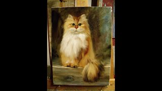 Рисуем вместе пушистую кошку . Художник Вугар Мамедов