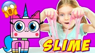 Юникитти Cлайм как сделать Лизун из Блесток DIY UNIKITTY Glitter Slime